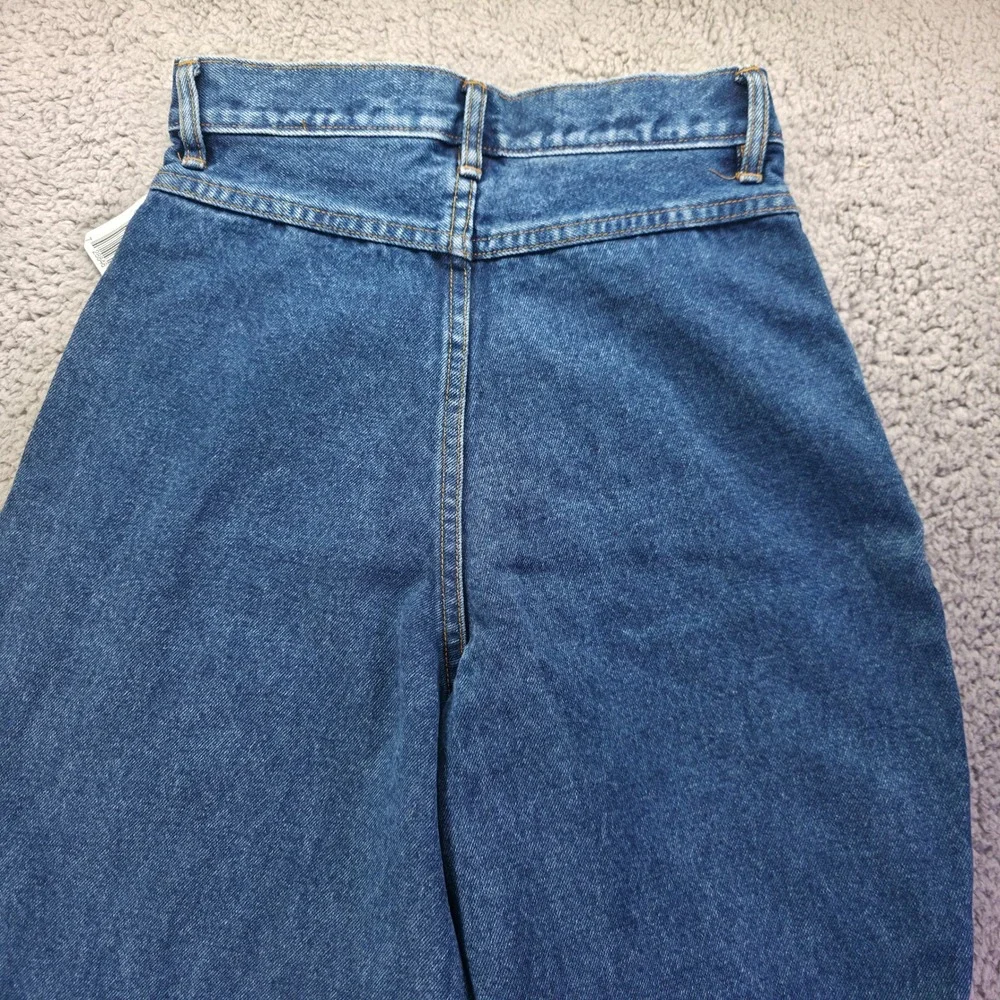 Bill Blass Petites Vintage High Waisted Pleated Tapered Jeans Blue 6P NWT